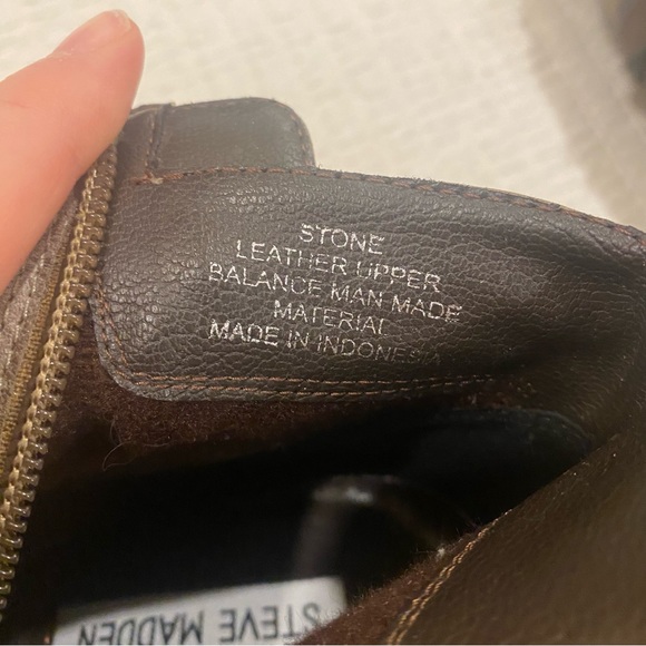 Steve Madden Raglin Heeled Leather Booties in Stone (Size 8.5) - Picture 2 of 10